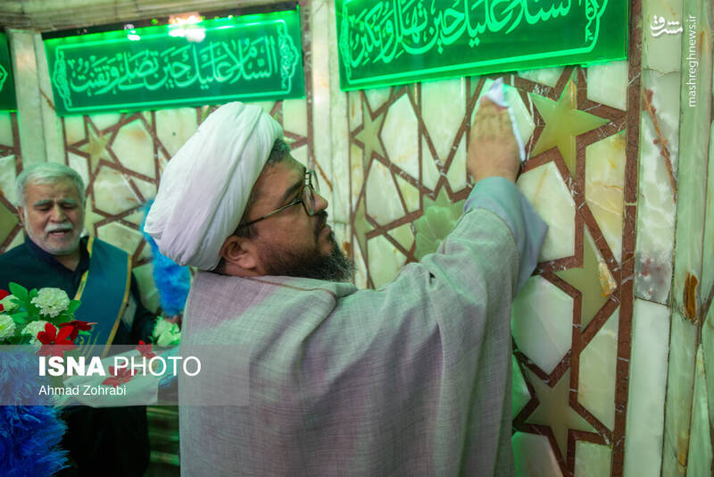 عکس/ غبارروبی مسجد مقدس جمکران در آستانه نیمه شعبان