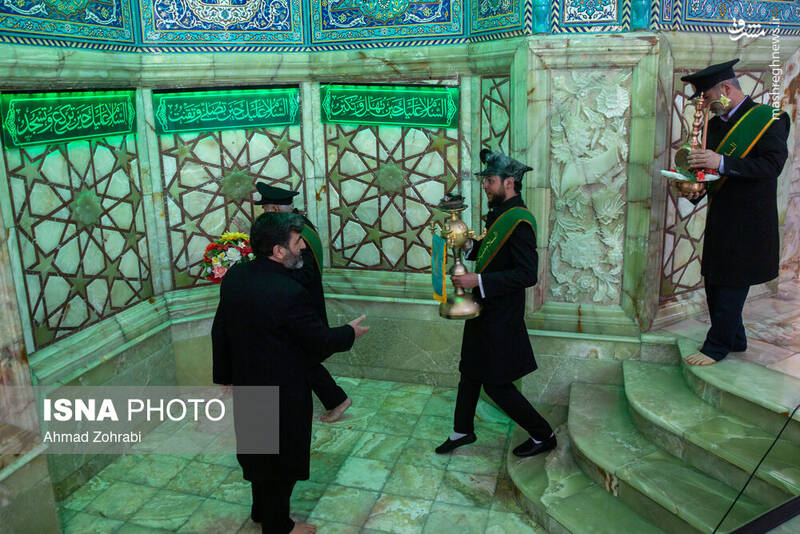 عکس/ غبارروبی مسجد مقدس جمکران در آستانه نیمه شعبان