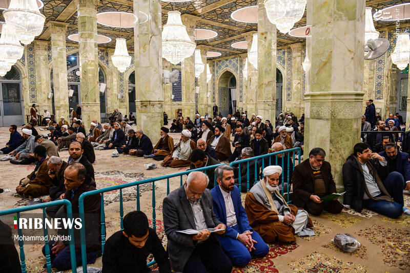 عکس/ مجلس ختم همسر شهید استاد مطهری در قم