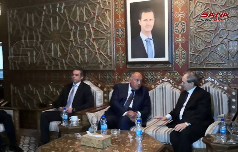 پس از ۱۲ سال؛ وزیر خارجه مصر وارد سوریه شد