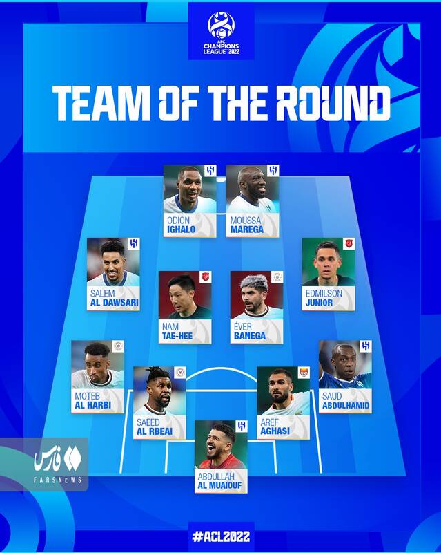 مدافع ایرانی در تیم منتخب ستارگان غرب آسیا +عکس