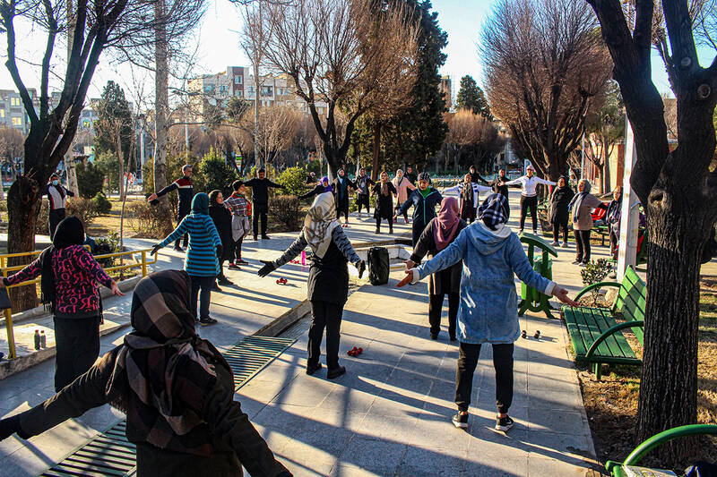 عکس/سالمندان و ورزش صبح گاهی