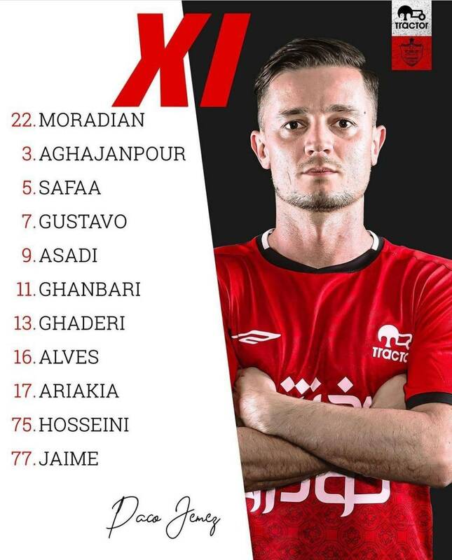 ۱۱ مرد خمز برای جدال با پرسپولیس