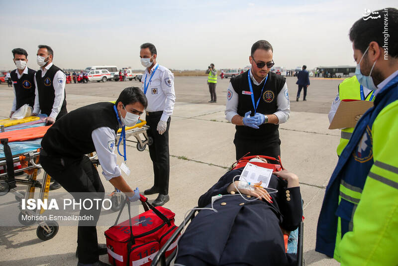 عکس/ مانور طرح اضطراری در فرودگاه مشهد