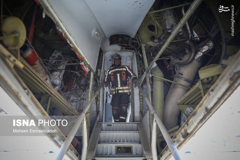 عکس/ مانور طرح اضطراری در فرودگاه مشهد