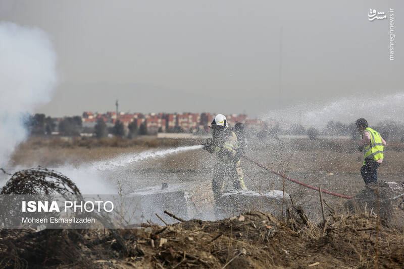 عکس/ مانور طرح اضطراری در فرودگاه مشهد
