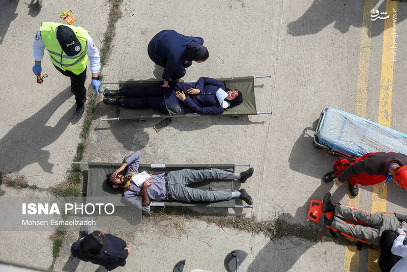 عکس/ مانور طرح اضطراری در فرودگاه مشهد