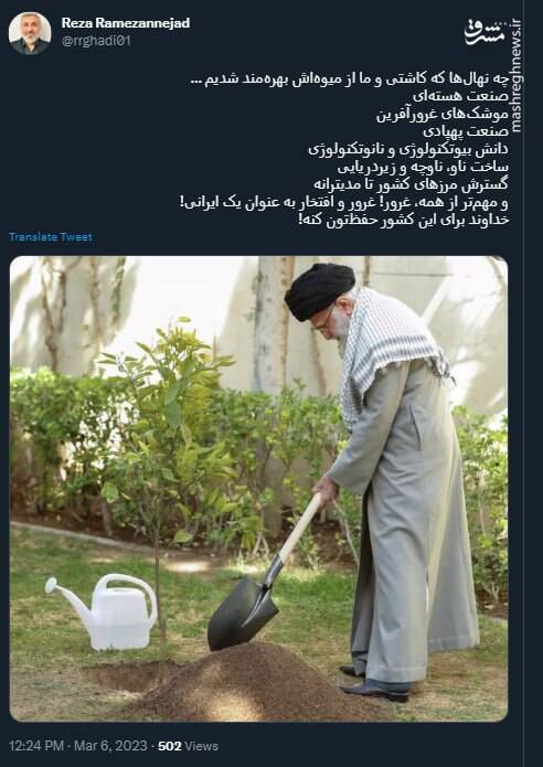 چه نهالها که کاشتی و ما از میوهاش بهرهمند شدیم+ عکس