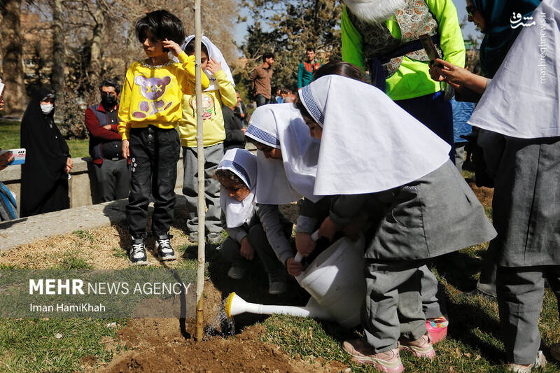 عکس/ مراسم روز درختکاری در همدان
