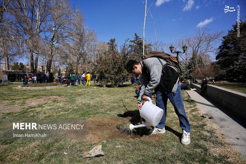 مشرق نیوز - عکس/ مراسم روز درختکاری در همدان