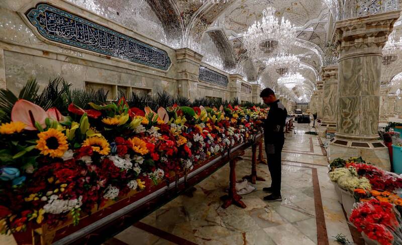 تزئین حرم امام علی(ع) در آستانه نیمه شعبان+عکس و فیلم