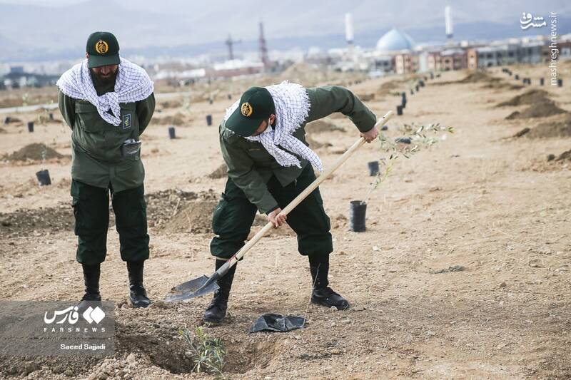 عکس/ مراسم روز درختکاری در سپاه پاسداران