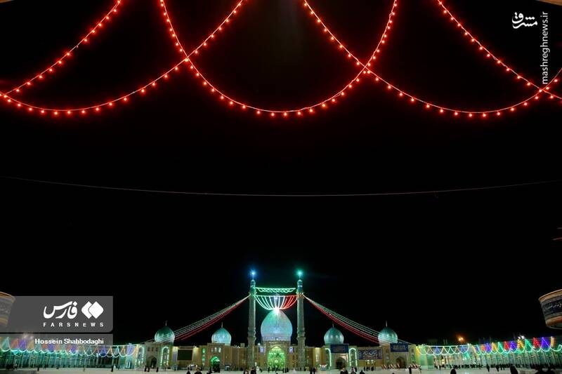 عکس/ چراغانی مسجد جمکران در آستانه نیمه شعبان