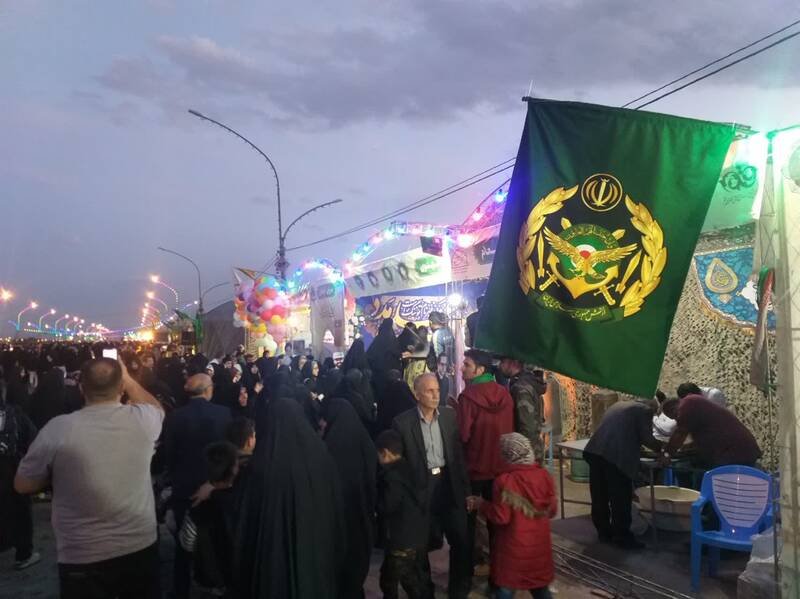 فعالیت موکب ارتش در مسیر تردد زائران مسجد جمکران تا جمعه ادامه دارد