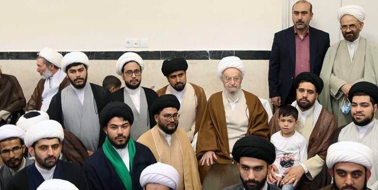عمامهگذاری طلاب با حضور مراجع تقلید به مناسبت نیمه شعبان + عکس 5