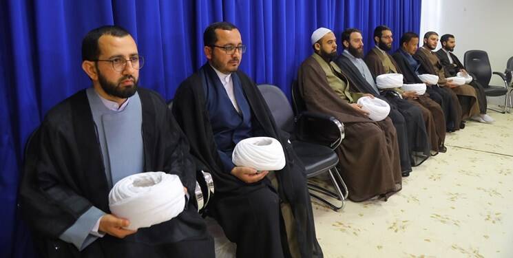 عمامهگذاری طلاب با حضور مراجع تقلید به مناسبت نیمه شعبان + عکس 7