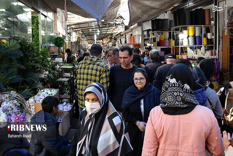 عکس/ حال و هوای بازار گل و گیاه پایتخت در آستانه سال نو