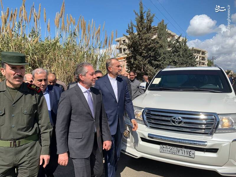 عکس/ حضور امیرعبداللهیان در مناطق زلزلهزده سوریه