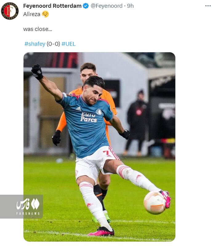 فرصتسوزی جهانبخش در لیگ اروپا +عکس