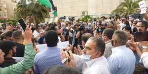 تظاهرات اردنی‌ها مقابل سفارت رژیم صهیونیستی