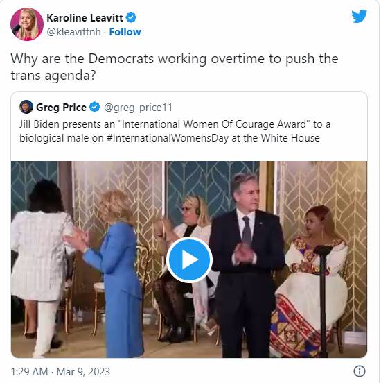 خشم افکار عمومی از ابتذال انسانیت در کاخ سفید/ «زن شجاع سال» آمریکاییها یک مرد تراجنیستی است!+عکس و فیلم