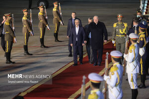 مراسم استقبال رسمی از رئیس جمهور بلاروس