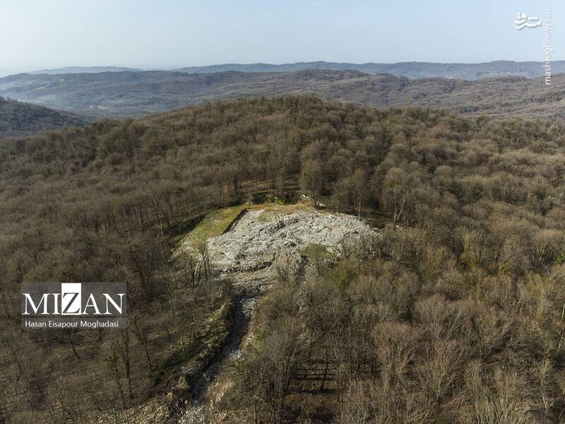 عکس/ دپوی زباله در دل جنگل