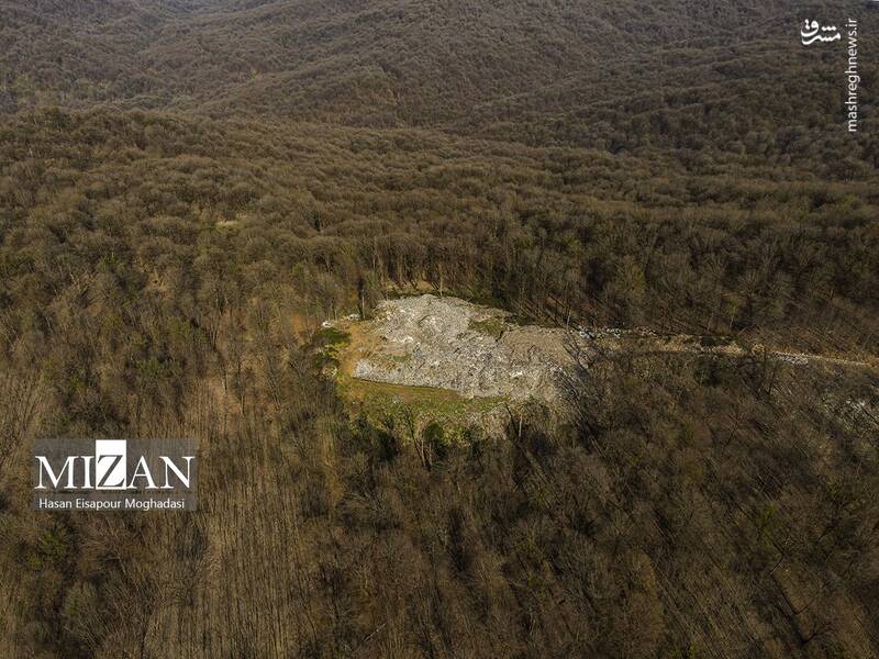 عکس/ دپوی زباله در دل جنگل