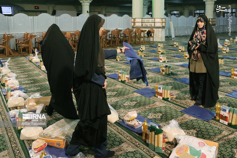 عکس/ توزیع ۱۰۰۰ بسته کمک معیشتی