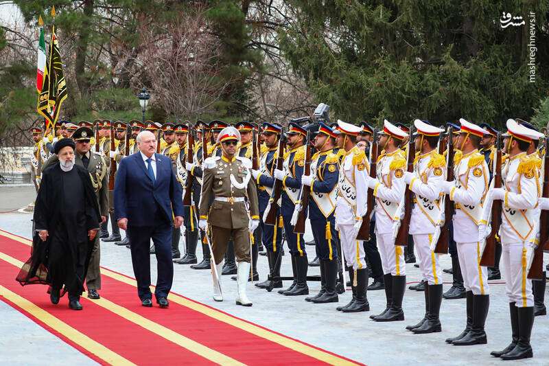 عکس/ استقبال رسمی رئیسی از رئیس جمهور بلاروس