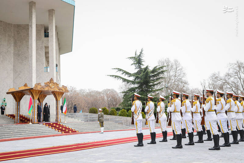 عکس/ استقبال رسمی رئیسی از رئیس جمهور بلاروس