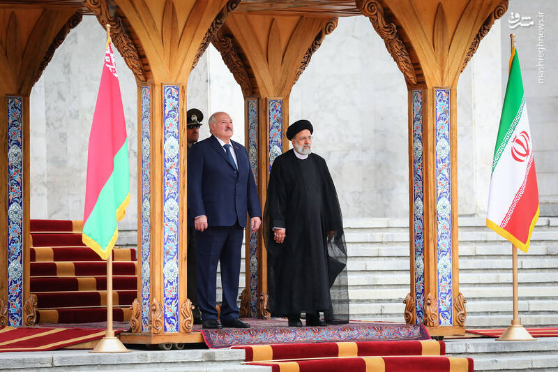 عکس/ استقبال رسمی رئیسی از رئیس جمهور بلاروس