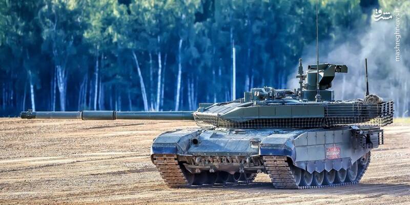 فیلم/ عملیات رزمی تانک T-90M در جبهه شرقی اوکراین