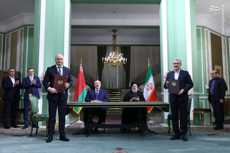 روسای جمهور ایران و بلاروس و تعدادی از وزرای ۲ کشور ۸ تفاهم‌نامه همکاری امضا کردند.