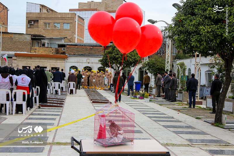 عکس/ تجلیل از مقام شامخ شهیدان در ساری