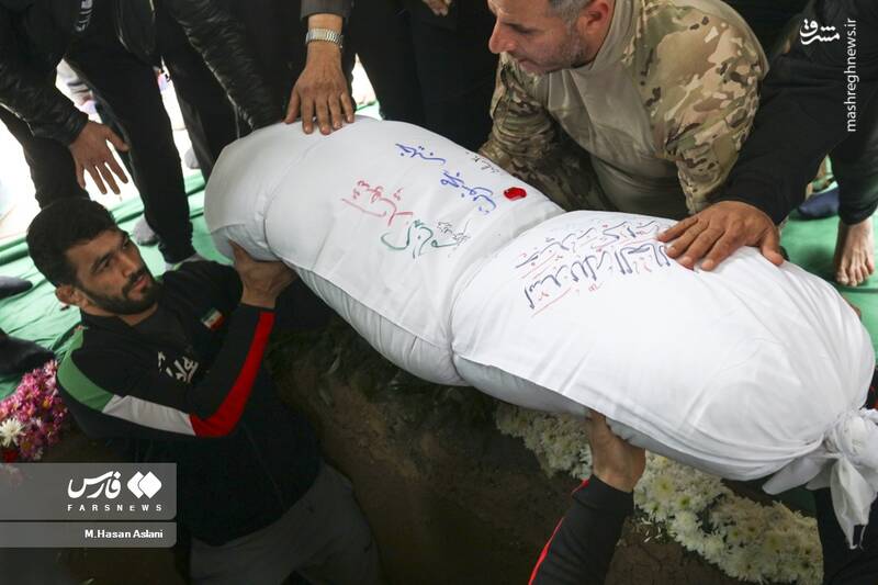 عکس/ تشییع شهید گمنام در فدراسیون کشتی