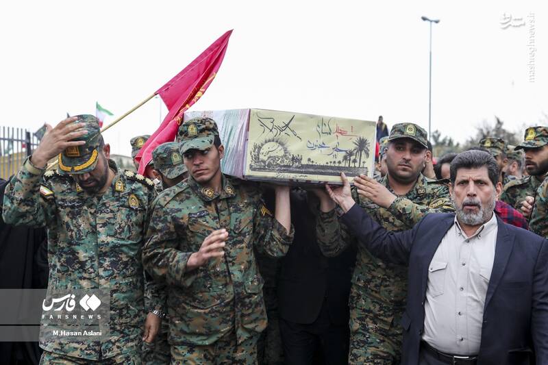 عکس/ تشییع شهید گمنام در فدراسیون کشتی