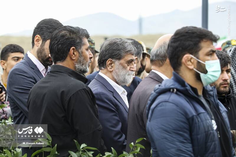 عکس/ تشییع شهید گمنام در فدراسیون کشتی