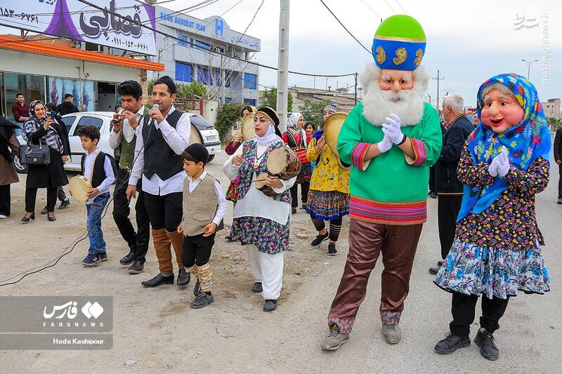 عکس/ نوروزخوانی در شهر تاریخی فرحآباد