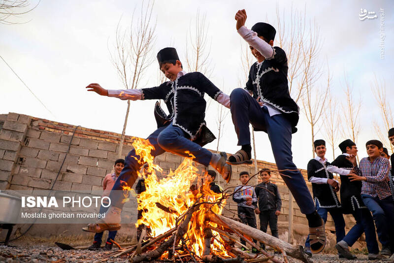 آیین سنتی استقبال از بهار و جشن چهارشنبه سوری در روستاهای منطقه ارسباران