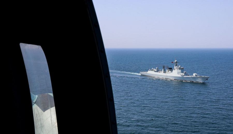 پالسهای آشکار سومین رزمایش دریایی چین و روسیه با ایران به غرب/ حضور غول پنهانکار چینی با تخصص ویژه «شکار اف-۳۵» +عکس