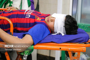 مصدومان حوادث چهارشنبه آخر سال در بیمارستان فارابی تهران