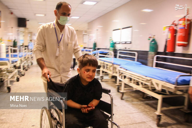 عکس/ مصدومین آخرین چهارشنبه سال ۱۴۰۱ در تبریز (۱۸+)