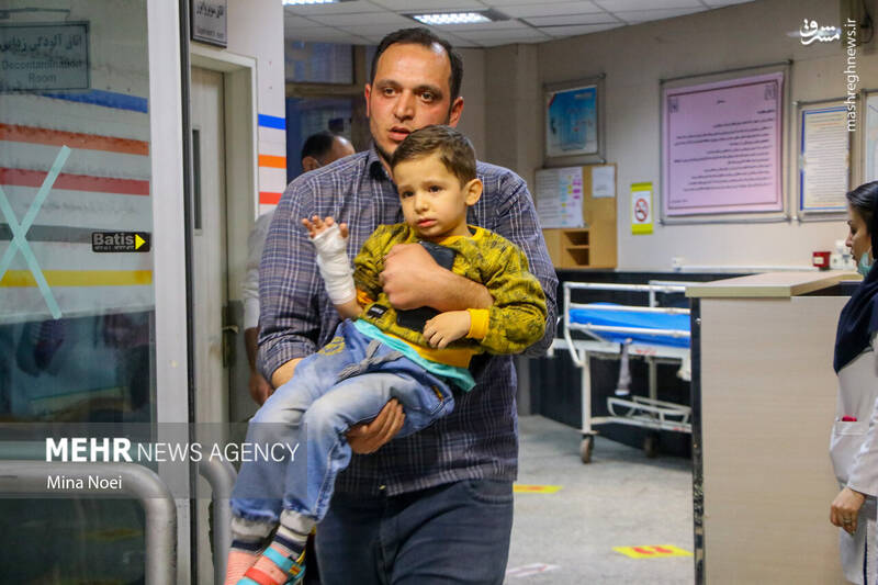 عکس/ مصدومین آخرین چهارشنبه سال ۱۴۰۱ در تبریز (۱۸+)