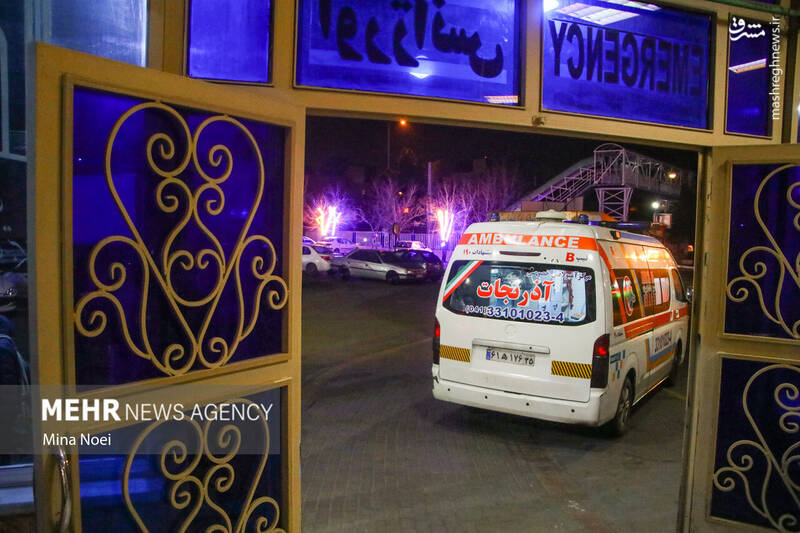 عکس/ مصدومین آخرین چهارشنبه سال ۱۴۰۱ در تبریز (۱۸+)