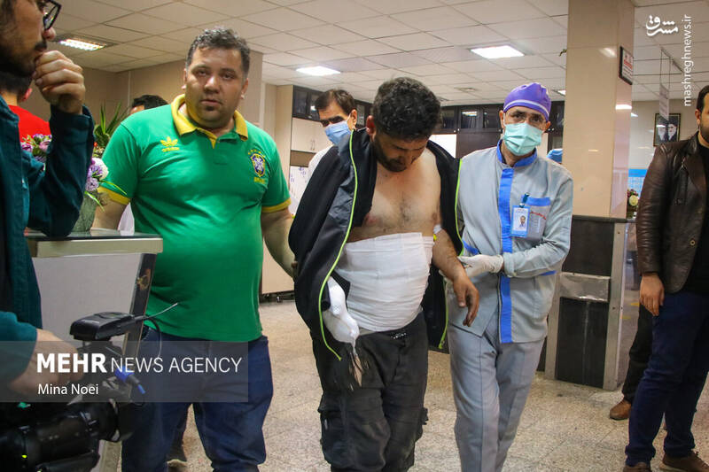 عکس/ مصدومین آخرین چهارشنبه سال ۱۴۰۱ در تبریز (۱۸+)