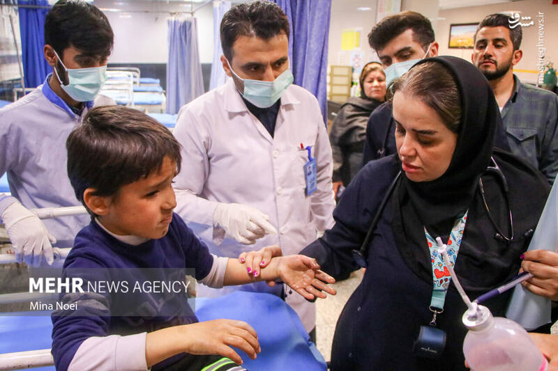 عکس/ مصدومین آخرین چهارشنبه سال ۱۴۰۱ در تبریز (۱۸+)