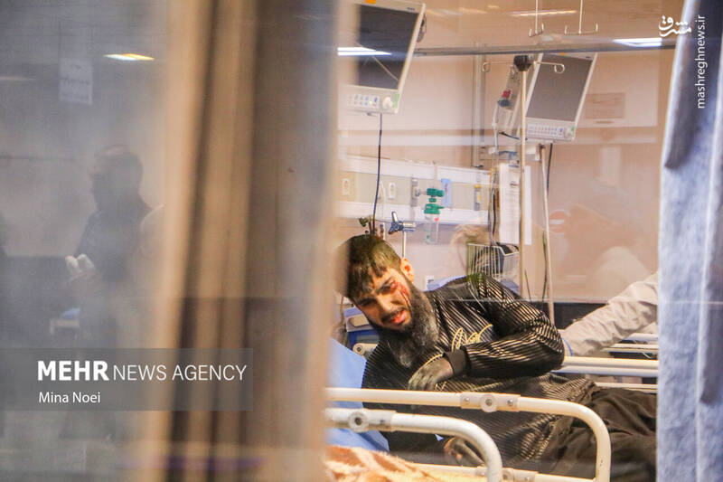 عکس/ مصدومین آخرین چهارشنبه سال ۱۴۰۱ در تبریز (۱۸+)