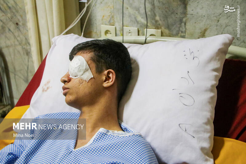 عکس/ مصدومین آخرین چهارشنبه سال ۱۴۰۱ در تبریز (۱۸+)