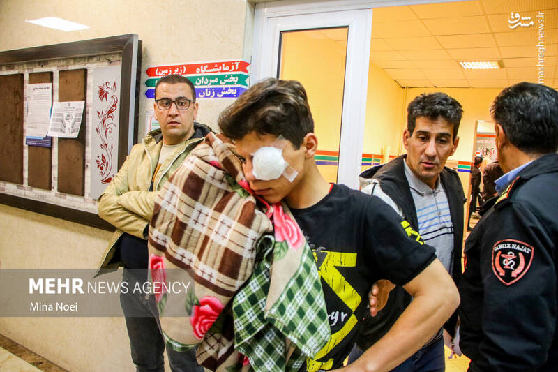 عکس/ مصدومین آخرین چهارشنبه سال ۱۴۰۱ در تبریز (۱۸+)